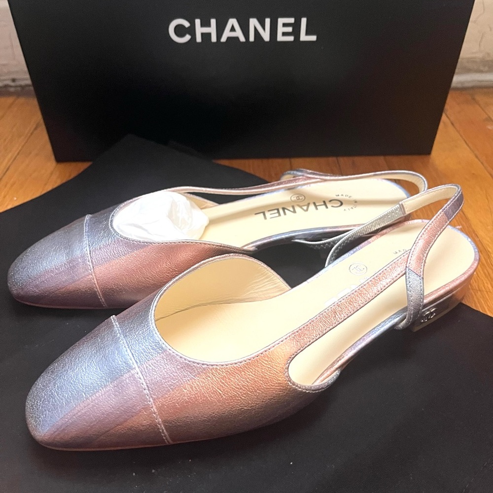 CHANEL Slingback Sandals EU 36C (US size 6.5)